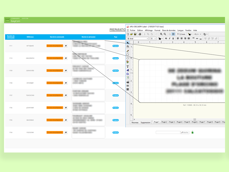 Easycom module Prestashop : Vos etiquettes en 1 clic.